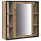 vidaXL Bathroom Vanity Units with Shelf 3 pcs Brown 80 x 30 x 60 cm