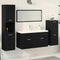 vidaXL Bathroom Furniture Set 4 pcs Black Oak 80 x 38.5 x 45 cm