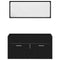 vidaXL Bathroom Furniture Set 4 pcs Black Oak 80 x 38.5 x 45 cm