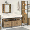 vidaXL Bathroom Cabinet Set Other 4 pcs Artisan oak 33 x 33 x 185.5 cm