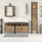vidaXL Bathroom Cabinet Set Other 4 pcs Artisan oak 33 x 33 x 185.5 cm