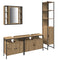 vidaXL Bathroom Cabinet Set Other 4 pcs Artisan oak 33 x 33 x 185.5 cm