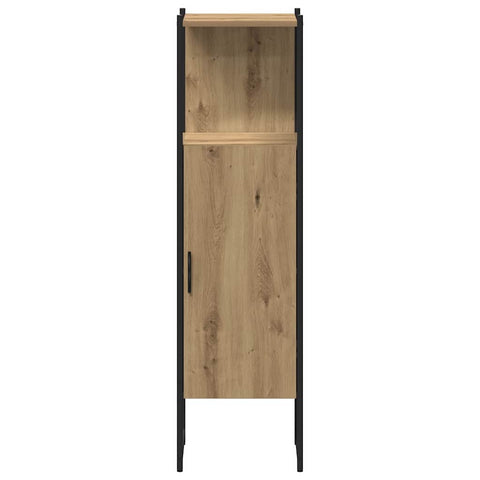 vidaXL Bathroom Furniture Set with Door 4 pcs Brown 33 x 33 x 185.5 cm
