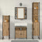 vidaXL Bathroom Cabinet Set 4 pcs Artisan oak 33 x 33 x 185.5 cm