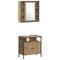 vidaXL Bathroom Cabinet Set 4 pcs Artisan oak 33 x 33 x 185.5 cm