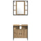 vidaXL Bathroom Cabinet Set 4 pcs Artisan oak 33 x 33 x 185.5 cm