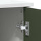 vidaXL with Shelf with Storage with Door White Engineered wood