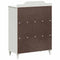 vidaXL with Shelf with Storage with Door White Engineered wood
