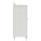 vidaXL with Shelf with Storage with Door White Engineered wood