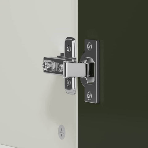 vidaXL Chalkboard Wardrobe with Drawer with Door White Engineered wood