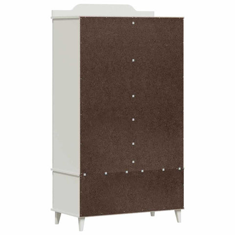 vidaXL Chalkboard Wardrobe with Drawer with Door White Engineered wood