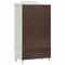 vidaXL Chalkboard Wardrobe with Drawer with Door White Engineered wood