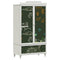 vidaXL Chalkboard Wardrobe with Drawer with Door White Engineered wood