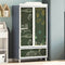 vidaXL Chalkboard Wardrobe with Drawer Grey and white Engineered wood