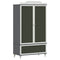 vidaXL Chalkboard Wardrobe with Drawer Grey and white Engineered wood