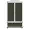 vidaXL Chalkboard Wardrobe with Drawer Grey and white Engineered wood