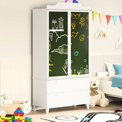 vidaXL with Drawer with Shelf with Storage White Engineered wood