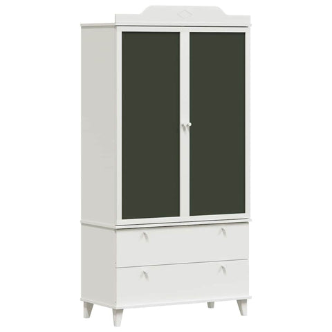 vidaXL with Drawer with Shelf with Storage White Engineered wood