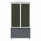vidaXL with Drawer with Shelf with Door Grey and white Engineered wood