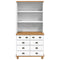 vidaXL Hutch “ASKIM” White 91x40x183 cm Solid Wood Pine