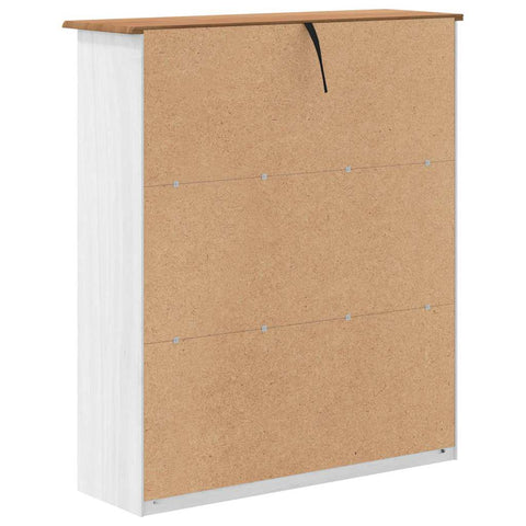 vidaXL Hutch ASKIM 91 x 30 x 104 cm Solid pine wood