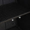 vidaXL Storage Cabinet with Storage Black 100 x 36 x 102 cm Rattan