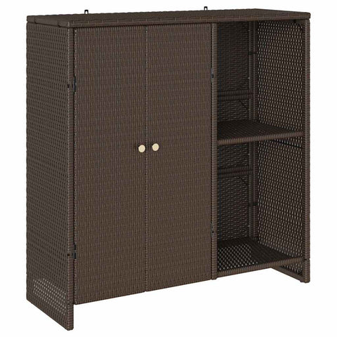 vidaXL Storage Cabinet with Storage Brown 100 x 36 x 102 cm Rattan