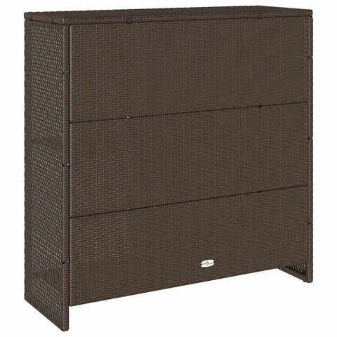 vidaXL Storage Cabinet with Storage Brown 100 x 36 x 102 cm Rattan