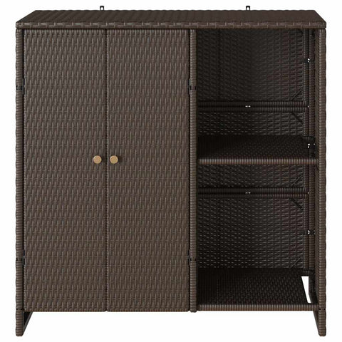 vidaXL Storage Cabinet with Storage Brown 100 x 36 x 102 cm Rattan