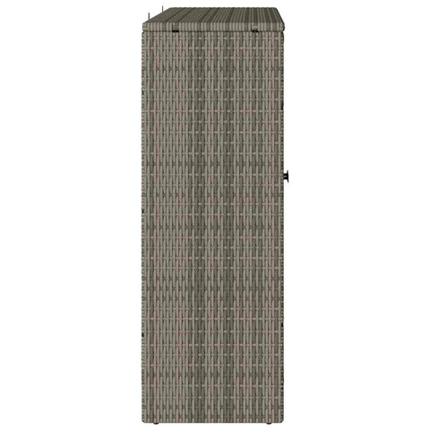 vidaXL Storage Cabinet with Storage Grey 100 x 36 x 102 cm Rattan