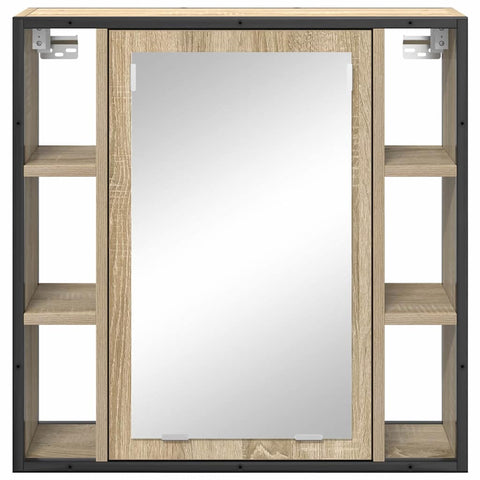 vidaXL Bathroom Mirror Cabinet Beige 60 x 16 x 60 cm Engineered wood