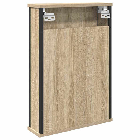 vidaXL Bathroom Mirror Cabinet Brown 42 x 12 x 60 cm Engineered wood