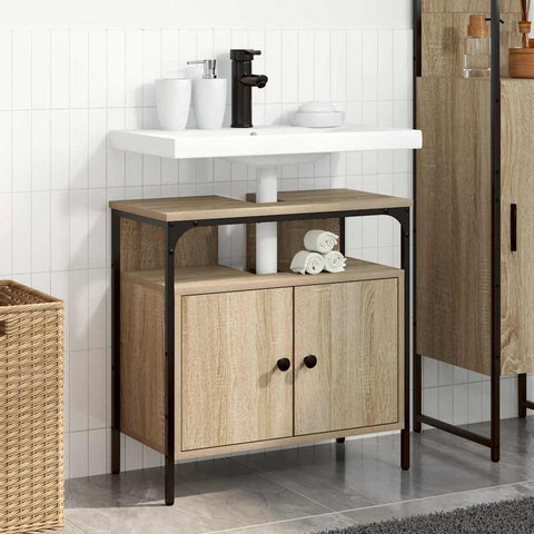 vidaXL Bathroom Sink Cabinet Beige 60 x 30 x 60 cm Engineered wood