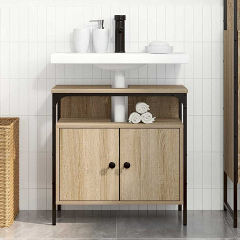 vidaXL Bathroom Sink Cabinet Beige 60 x 30 x 60 cm Engineered wood