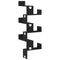 vidaXL Wall Corner Shelf Black oak 45 x 45 x 147 cm Engineered wood