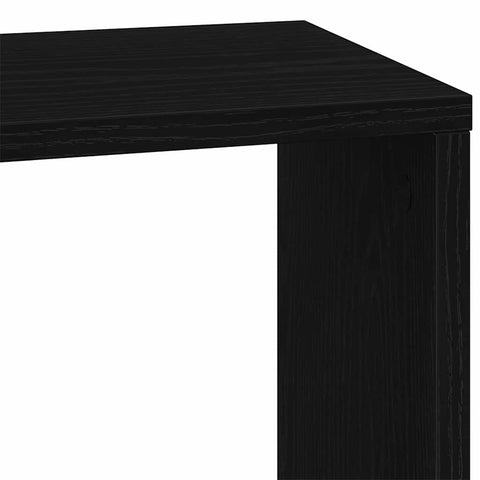 vidaXL Bookcase 5-Tier Black Oak 45x23,5x162,5 cm Engineered Wood