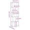 vidaXL Bookcase 5-Tier Black Oak 45x23,5x162,5 cm Engineered Wood
