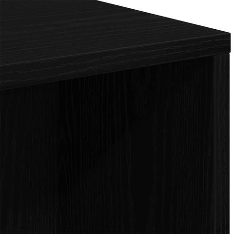 vidaXL Bookcase Black Oak 50x25x105 cm Engineered Wood