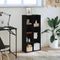 vidaXL Bookcase Black Oak 50x25x105 cm Engineered Wood