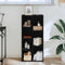 vidaXL Bookcase Black Oak 50x25x105 cm Engineered Wood