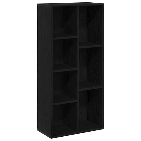 vidaXL Bookcase Black Oak 50x25x105 cm Engineered Wood
