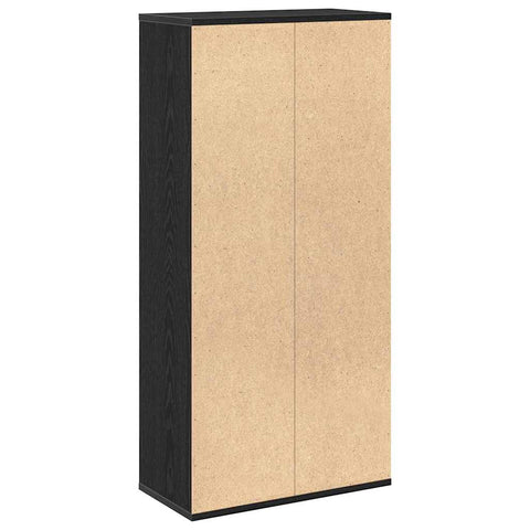 vidaXL Bookcase Black Oak 50x25x105 cm Engineered Wood