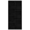 vidaXL Bookcase Black Oak 50x25x105 cm Engineered Wood