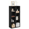 vidaXL Bookcase Black Oak 50x25x105 cm Engineered Wood