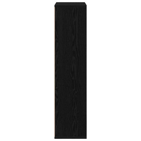 vidaXL Bookcase Black Oak 50x25x105 cm Engineered Wood