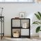 vidaXL Bookcase Black oak 68.5 x 32 x 68.5 cm Engineered wood