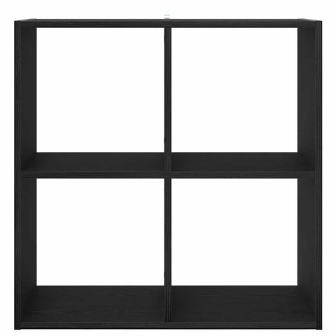 vidaXL Bookcase Black oak 68.5 x 32 x 68.5 cm Engineered wood
