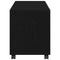 vidaXL End Table with Wheels Black Oak 72x33x42,5 cm Engineered Wood