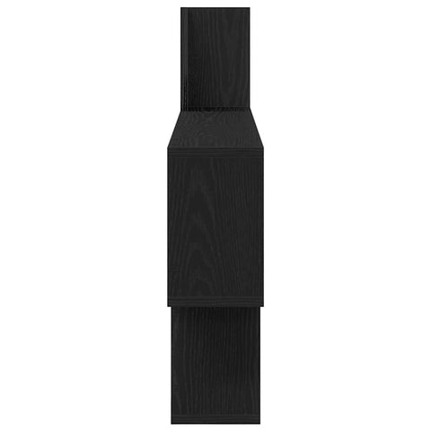 vidaXL Wall Shelf Black Oak 100x15x70 cm Engineered Wood