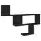 vidaXL Wall Shelf Black Oak 100x15x70 cm Engineered Wood